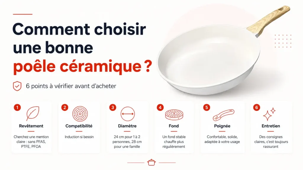 Comment choisir une poêle céramique
