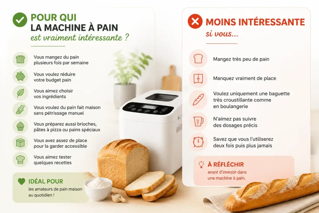Pour qui la machine à pain est vraiment intéressante