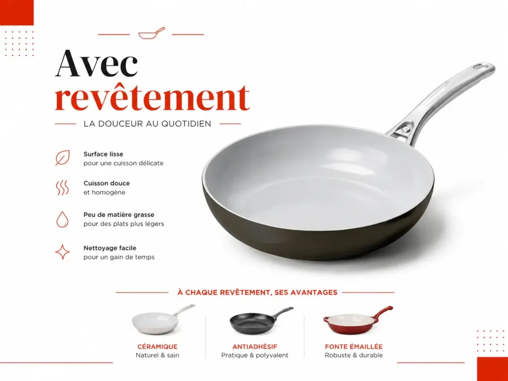 Qu’est-ce qu’une poêle avec revêtement