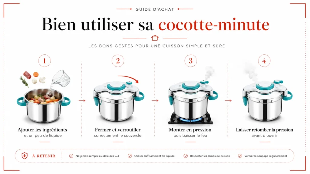 Comment bien utiliser une cocotte-minute