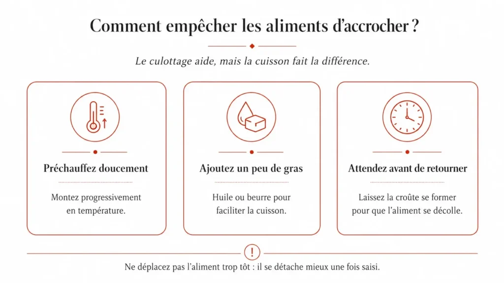 Comment empêcher les aliments d’accrocher
