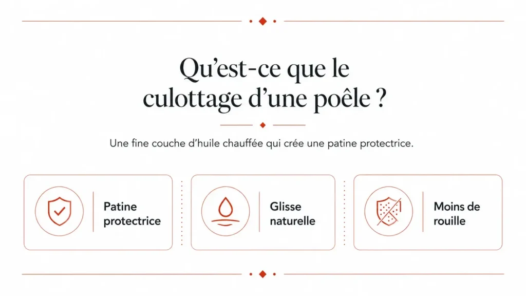 Qu’est-ce que le culottage d’une poêle