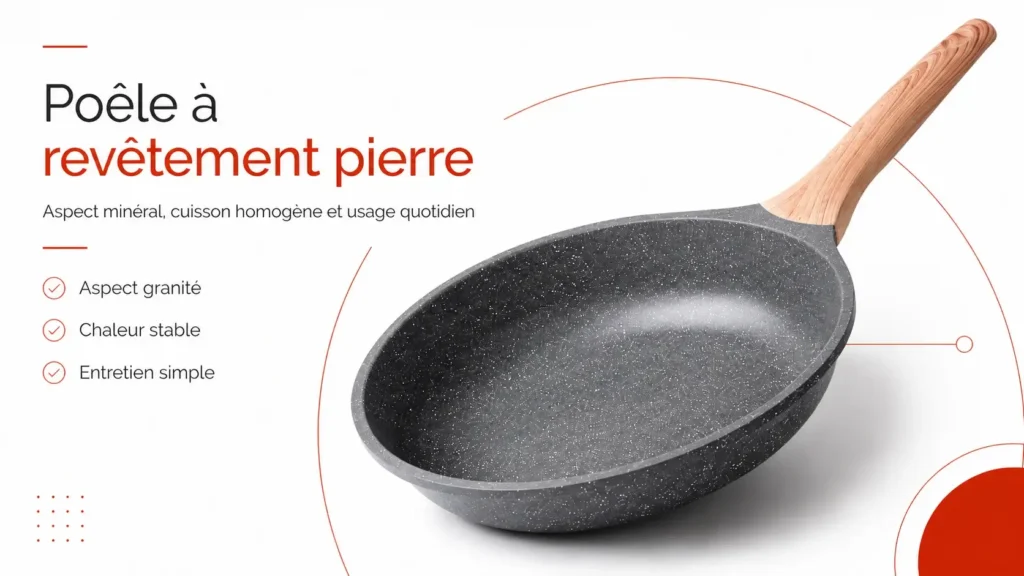 Qu’est-ce qu’une poêle à revêtement pierre